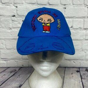 Family Guy Boy's Hat Cap Strap Back Blue STEWIE Victory Shall Be Mine 2006 KIDS